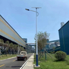 HTY Steel Heat-Dip Galvanized Solar Street Lamp Poles 12-16m Length 200km/h Wind Resistance for Rural Roads Industrial Parks